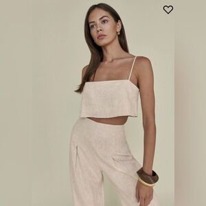 Petites Cleo Linen Two Piece 4P